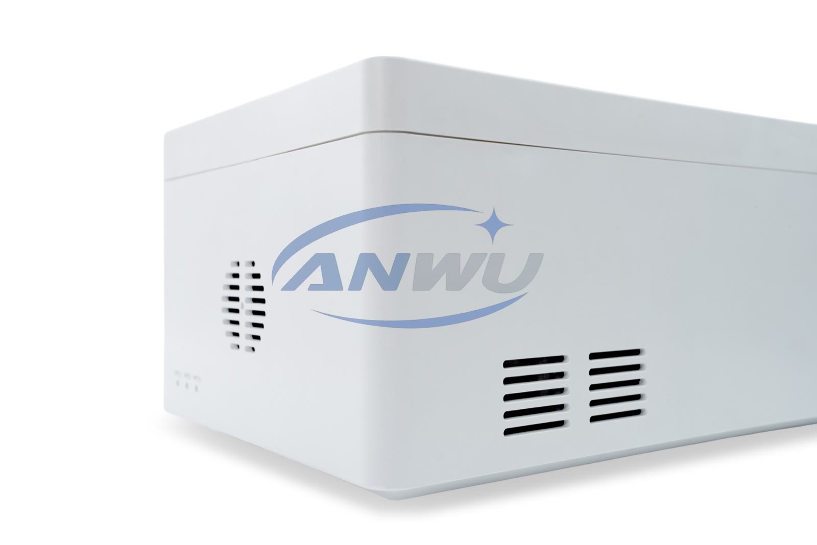Sf 6 security fog machine arctic white corner detail