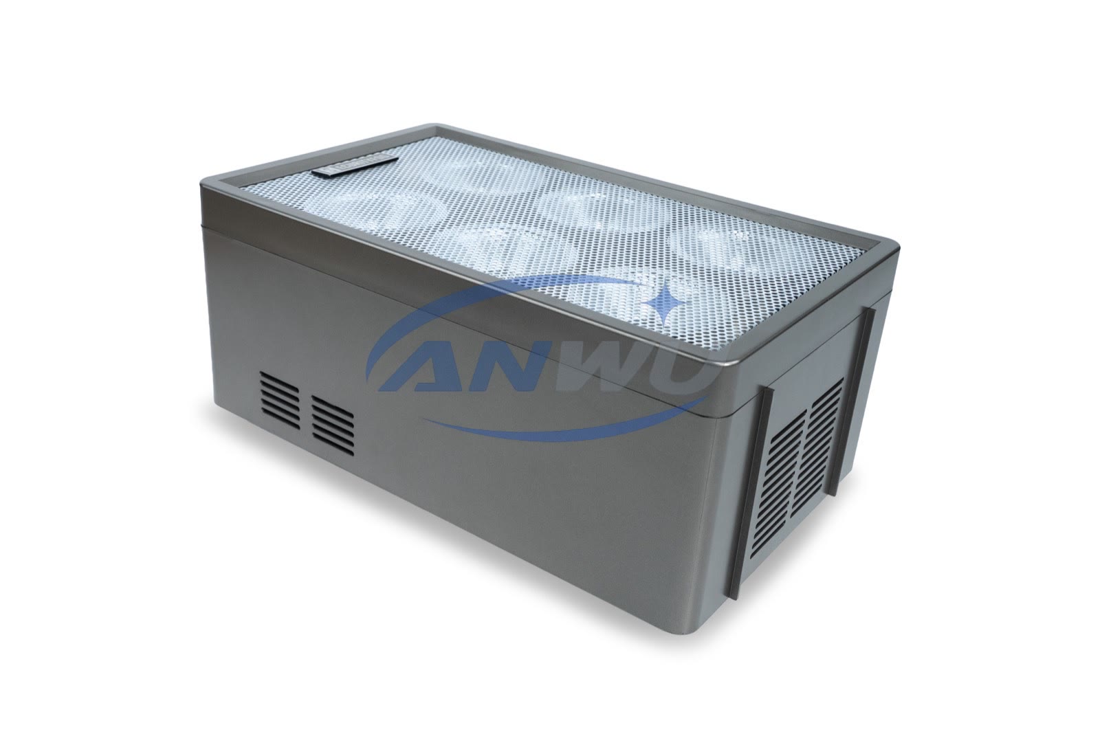 Sf 6 security fog machine graphite grey angled view